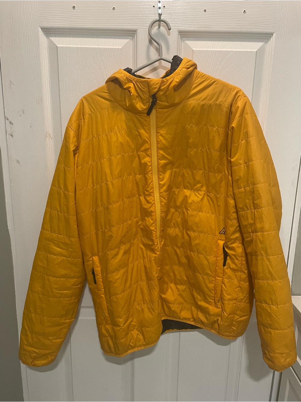 Mustard Yellow Quilted Lightweight Hooded Jacket